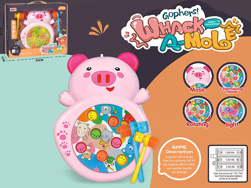 Whack A Mole(Rotating/Lights/Music)