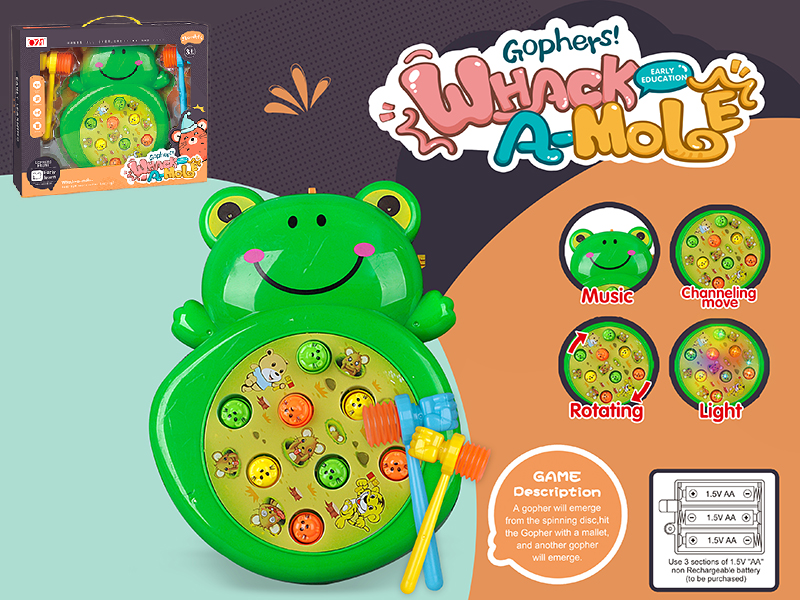 Whack A Mole(Rotating/Lights/Music)