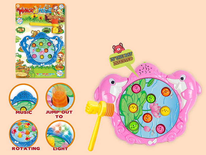 Dolphin Whack-A-Mole(Rotating/Lights/Music)