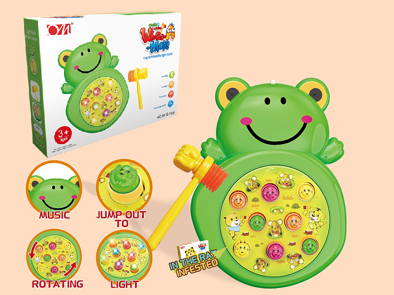 Frog Whack-A-Mole(Rotating/Lights/Music)