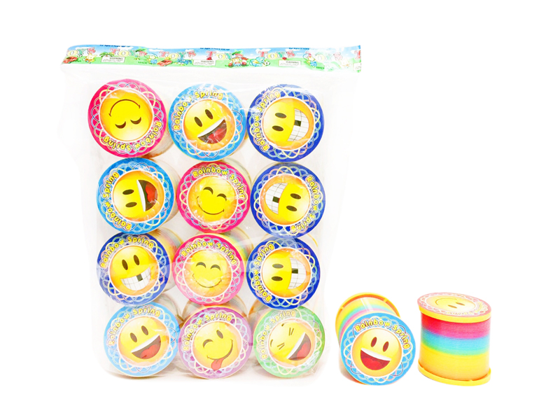 Smiling Face Rainbow Circle 12PCS