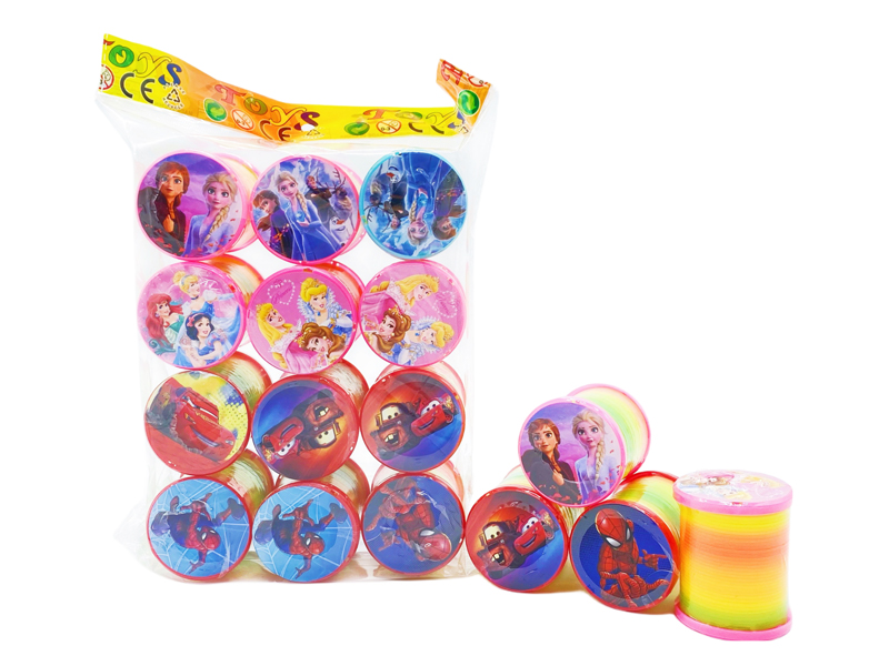 12PCS Rainbow Circle(Ice And Snow+Car+Princess+Spider)