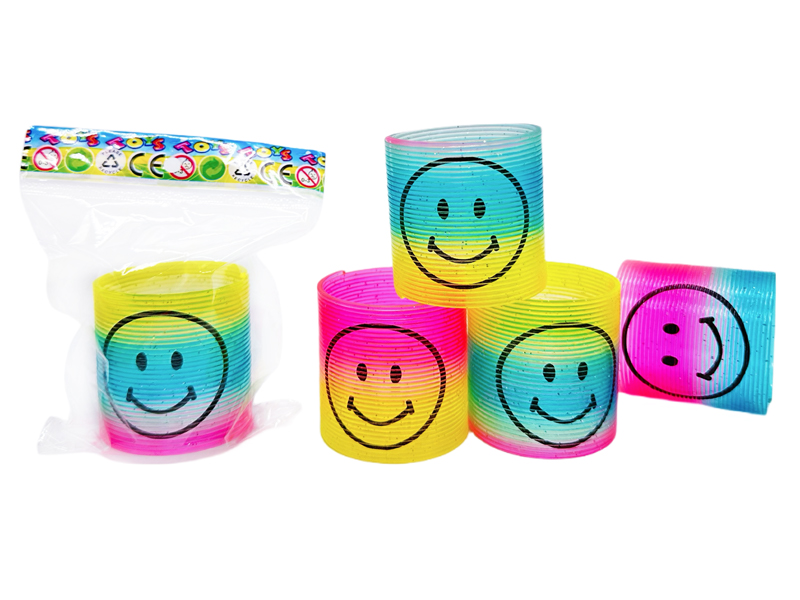 Sparkling Smiley Face Rainbow Circle