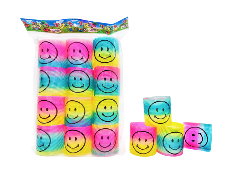 Sparkling Smiley Face Rainbow Circle 12PCS