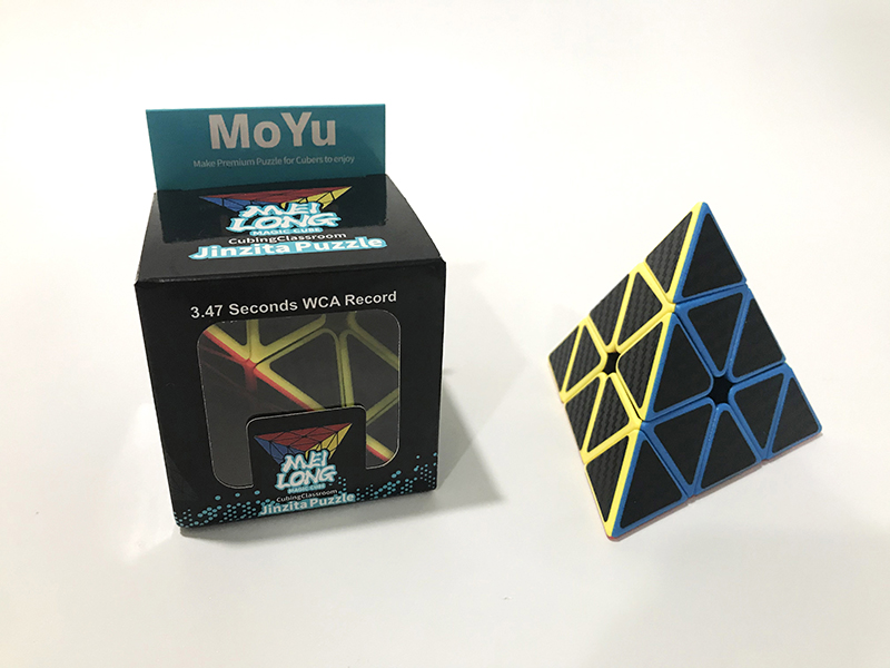 Pyraminx Magic Cube(Carbon Fiber,Multicolor)