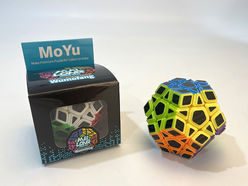 Megaminx Magic Cube(Carbon Fiber,Multicolor)
