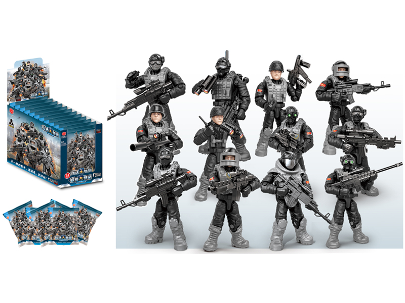 24PCS Modern Chinese Special Police Force