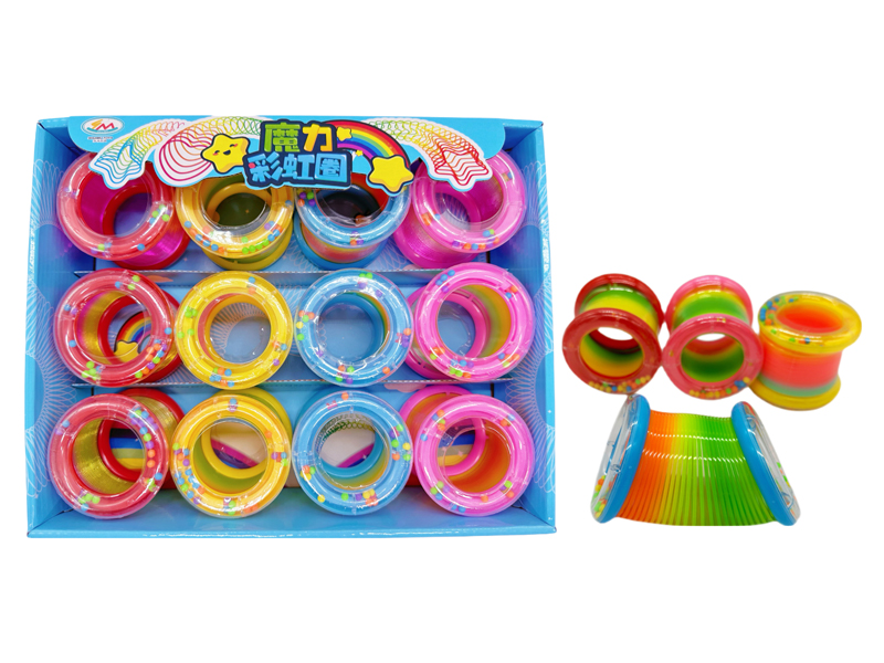 12PCS Rainbow Circle Band With Beads