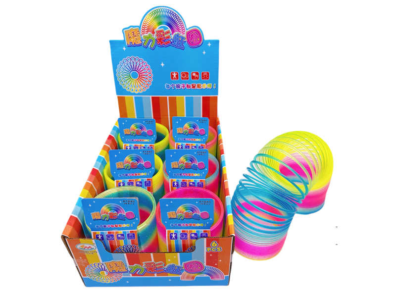 6PCS Flash Color Rainbow Circle