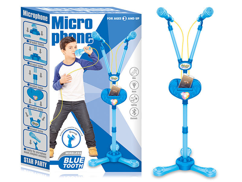 Boys Microphone With Bluetooth,Light And Music