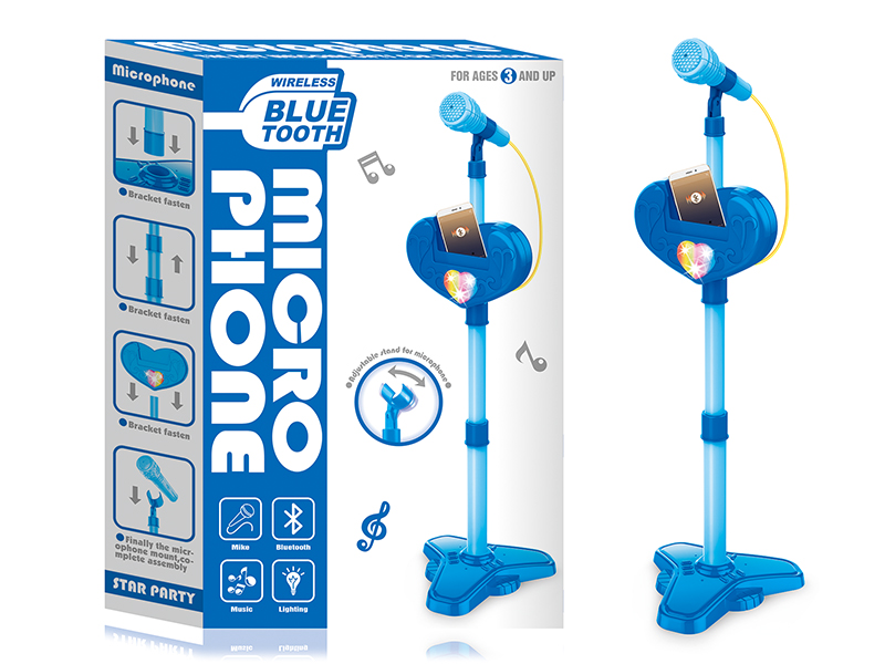 Boys Microphone With Bluetooth,Light And Music