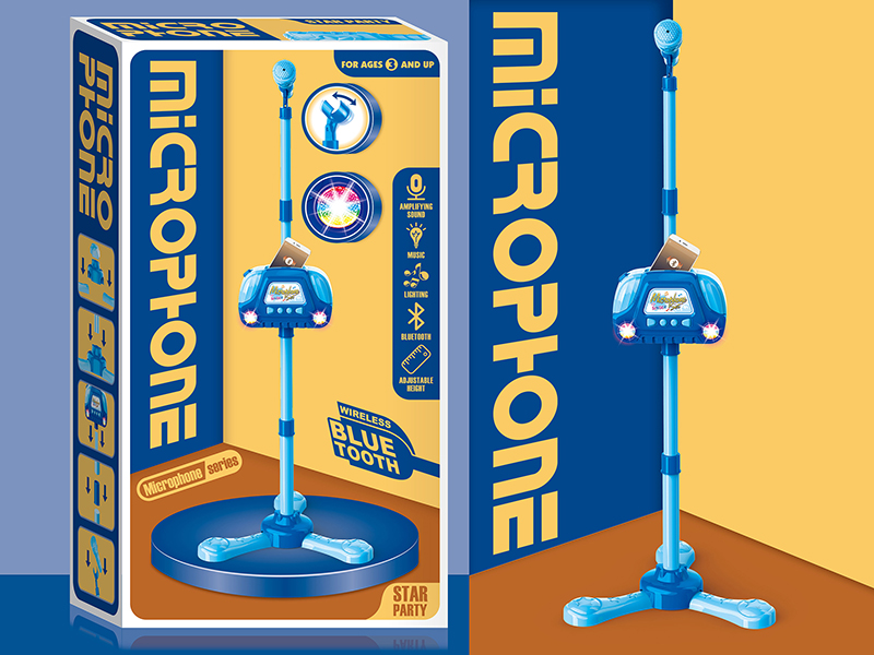 Boys Microphone With Bluetooth,Light And Music