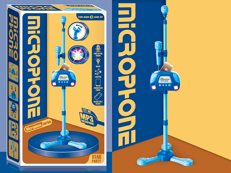 Boys Microphone With Light And Music