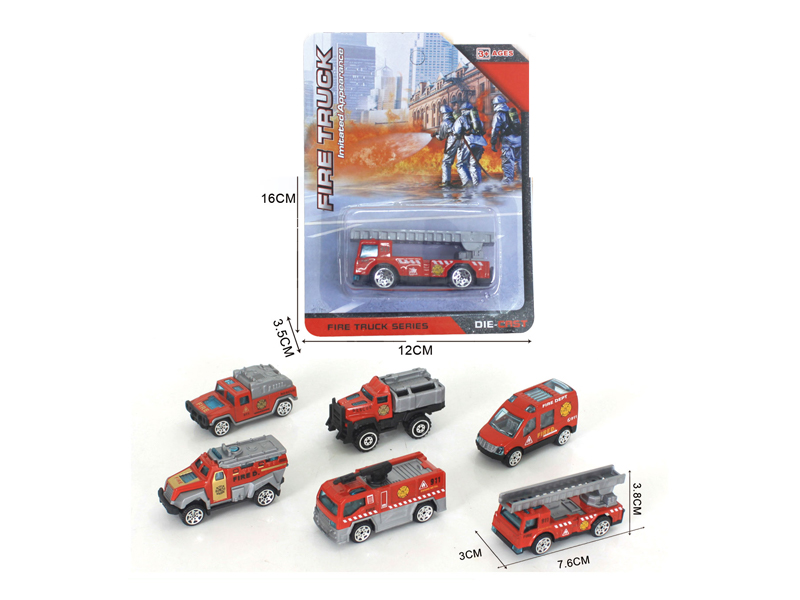 Slide Alloy Fire Truck