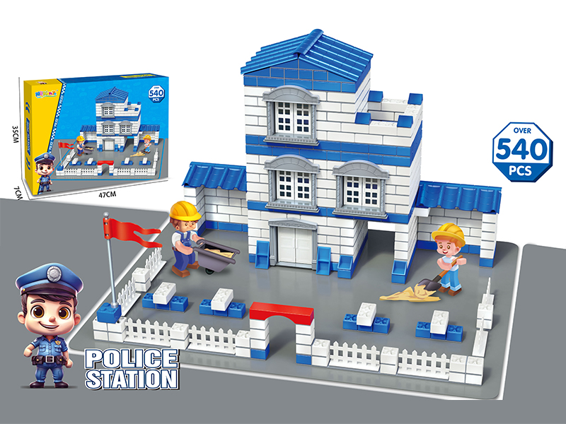 540PCS Police Headquarters Building Block
