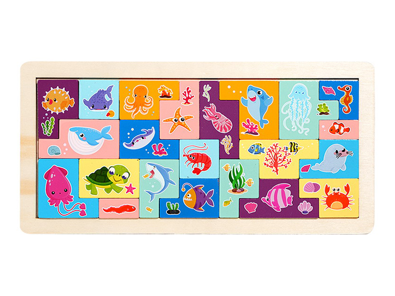 Wooden Themed Block Puzzle Ocean