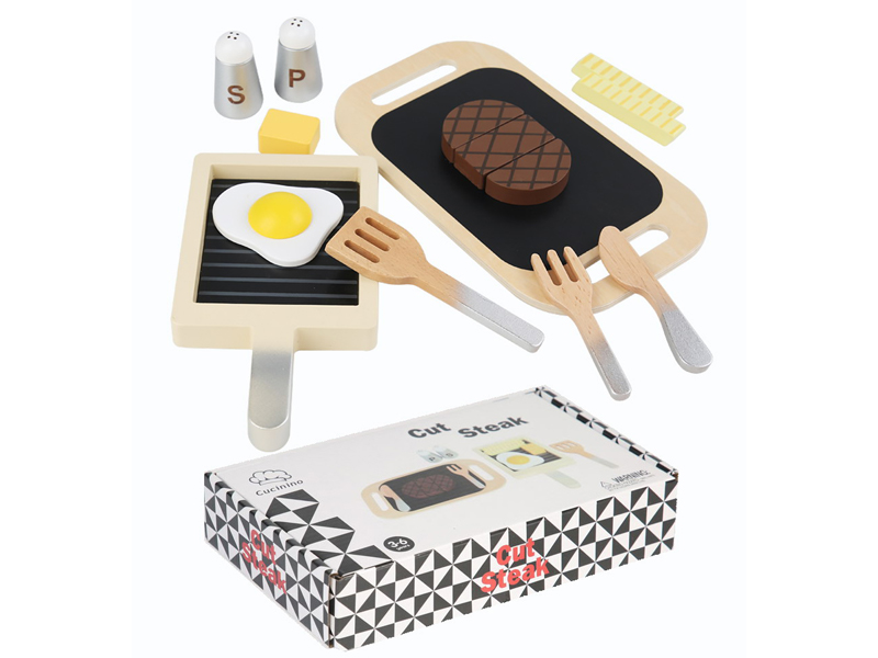 Wooden Steak Toy Set