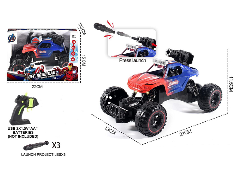 1:18 R/C Avengers Bomber Car