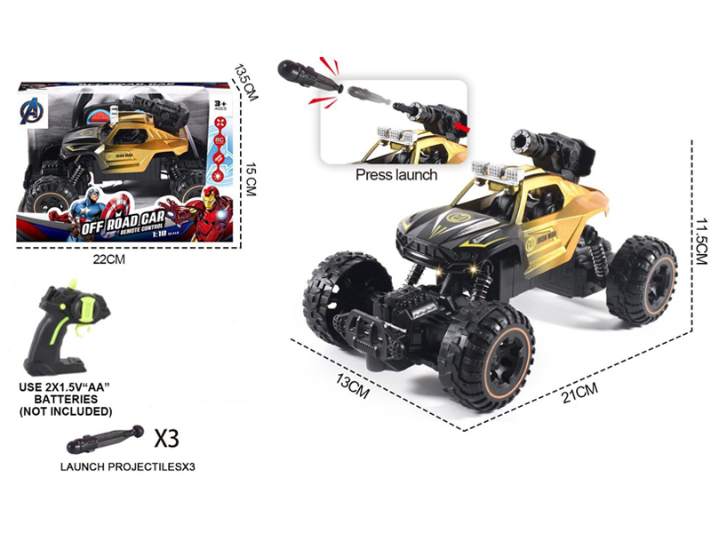 1:18 R/C Avengers Bomber Car