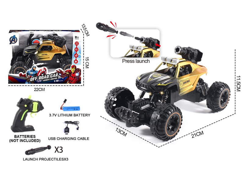 1:18 R/C Avengers Bomber Car