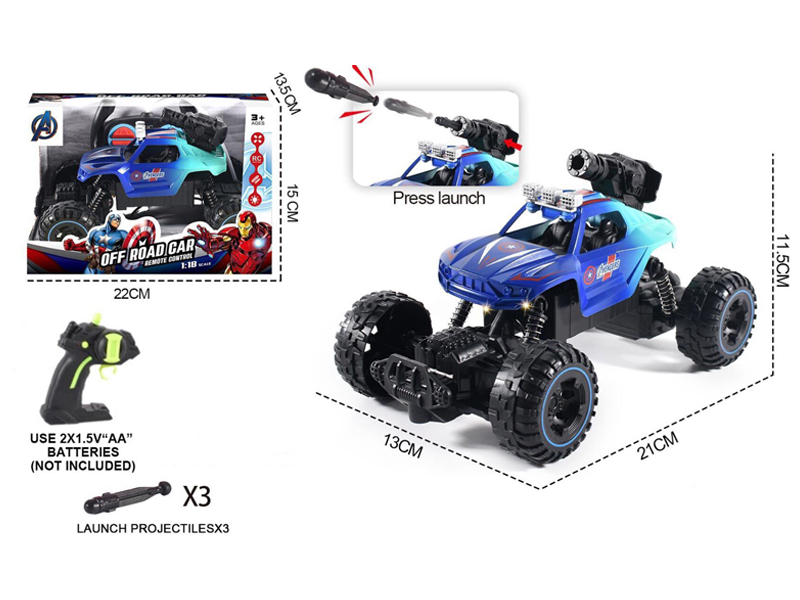 1:18 R/C Avengers Bomber Car