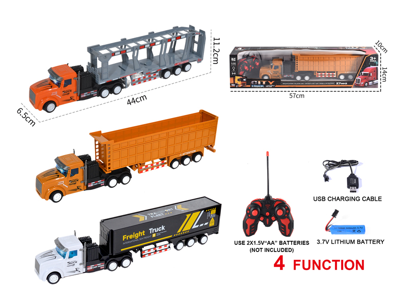 1:32 4CH R/C Tractor Container Truck