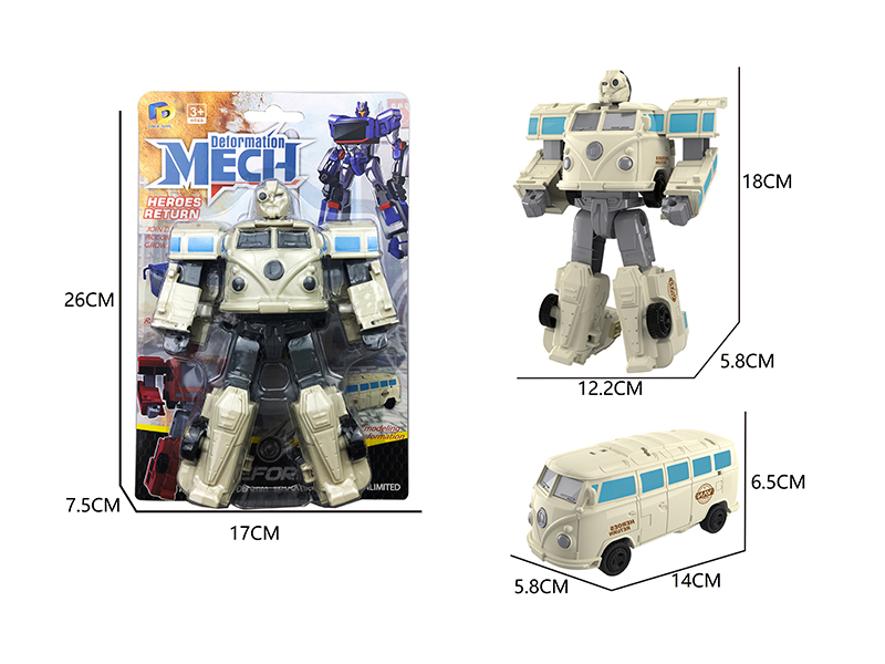 Bus Mecha Transformable Toy