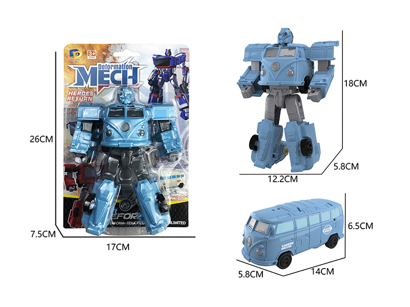 Bus Mecha Transformable Toy