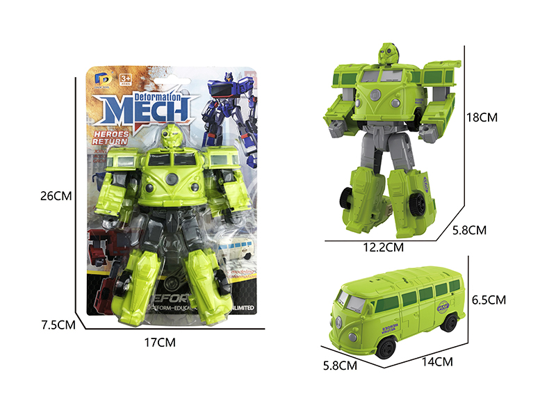 Bus Mecha Transformable Toy
