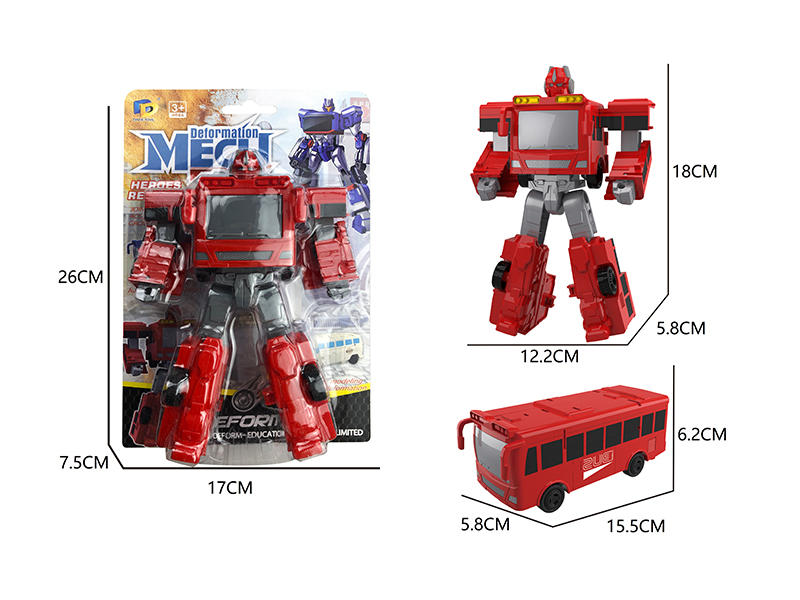 Bus Mecha Transformable Toy