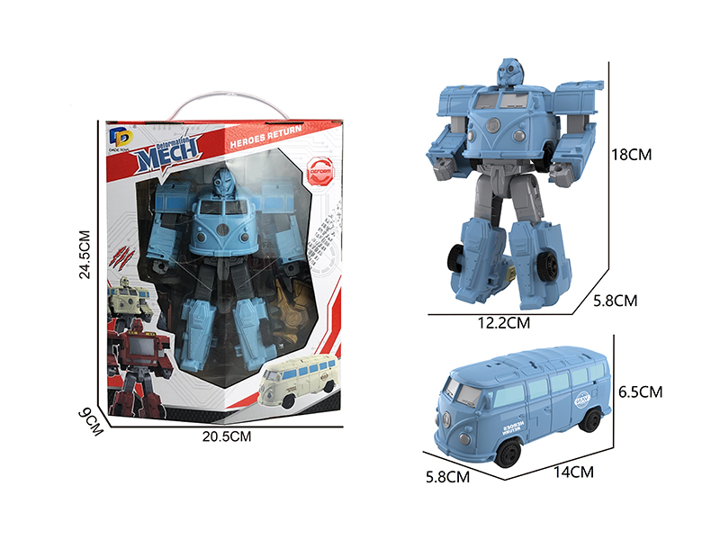 Bus Mecha Transformable Toy