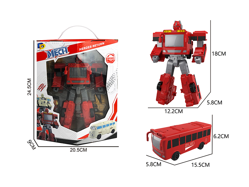 Bus Mecha Transformable Toy