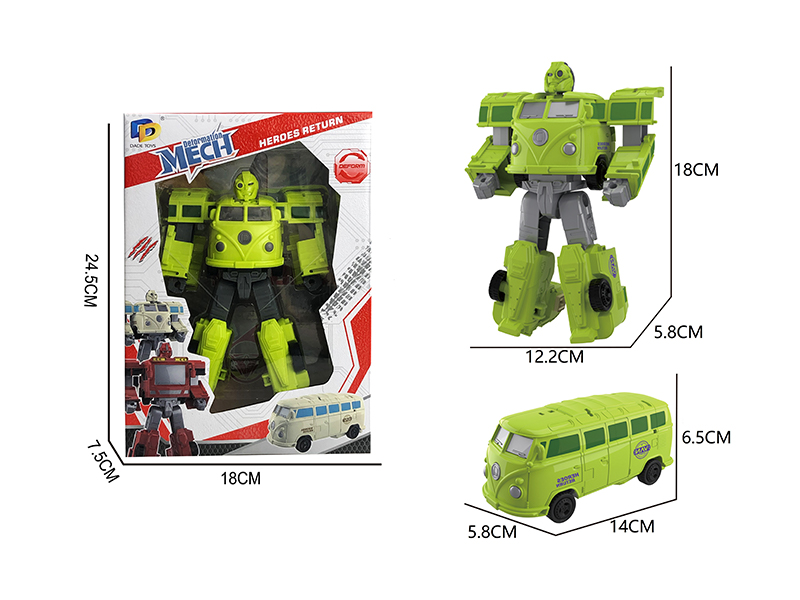 Bus Mecha Transformable Toy