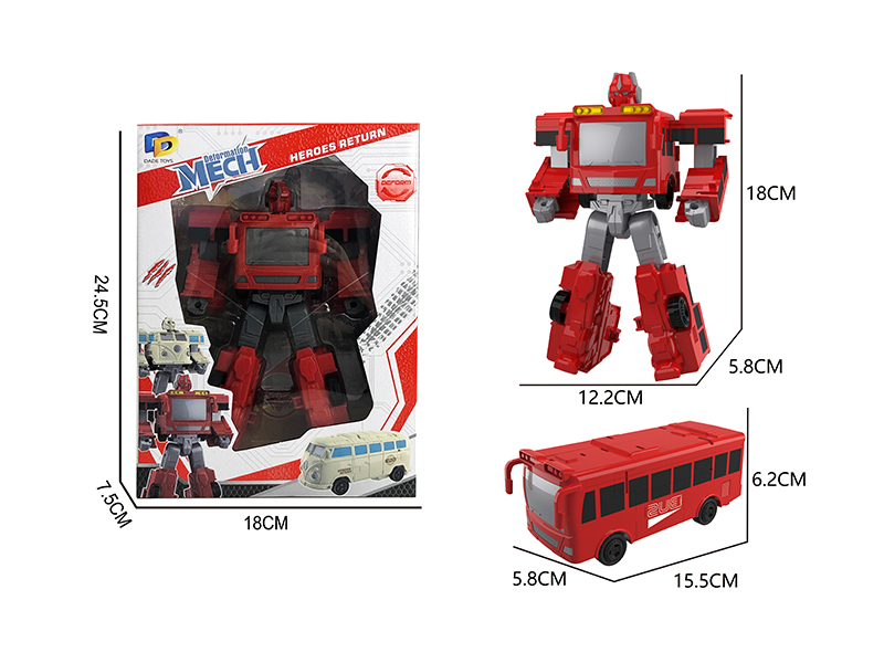 Bus Mecha Transformable Toy