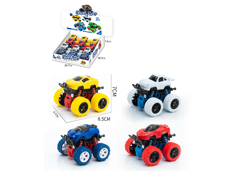 Double Friction Off-Road Stunt Car(Simulation Car Style)12PCS