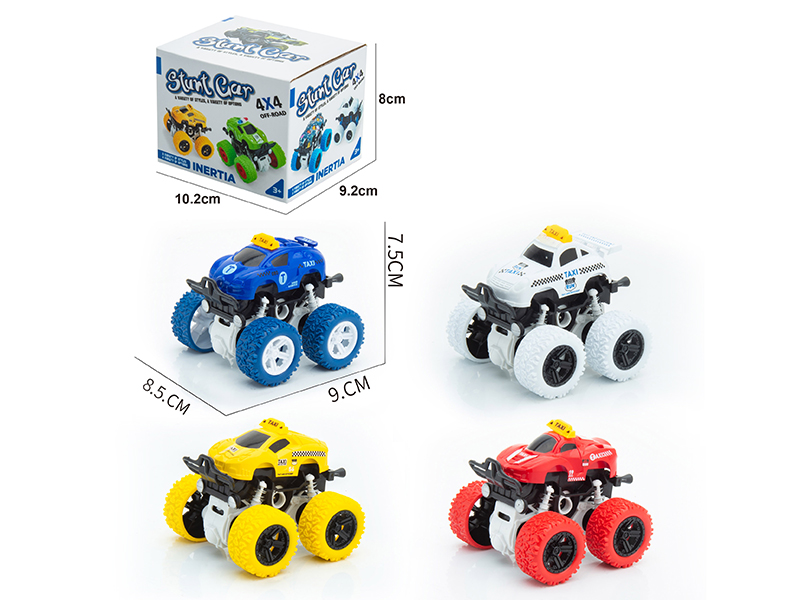 Double Friction Off-Road Stunt Car(Taxi Car Style)1PCS