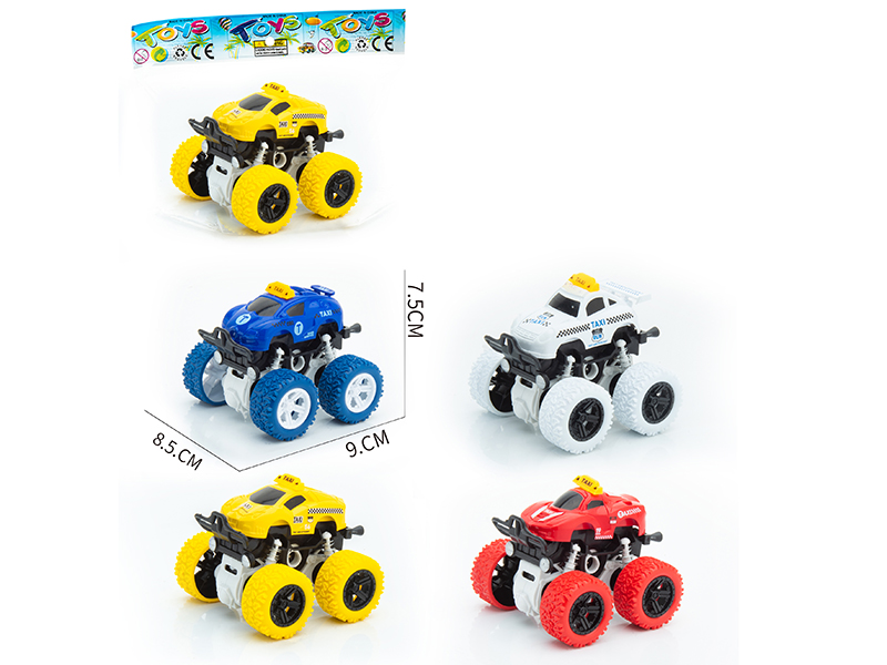 Double Friction Off-Road Stunt Car(Taxi Car Style)1PCS