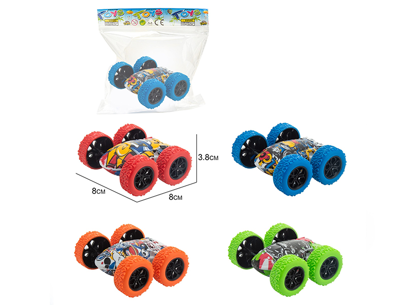 Double Friction Graffiti Double-Sided Stunt Car 1PCS