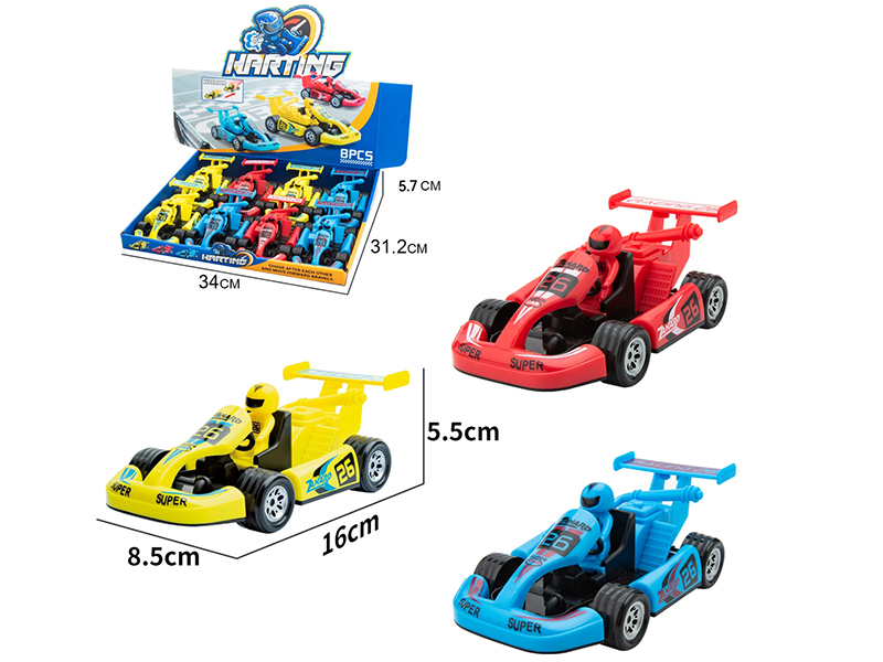Pull Back Kart 8PCS