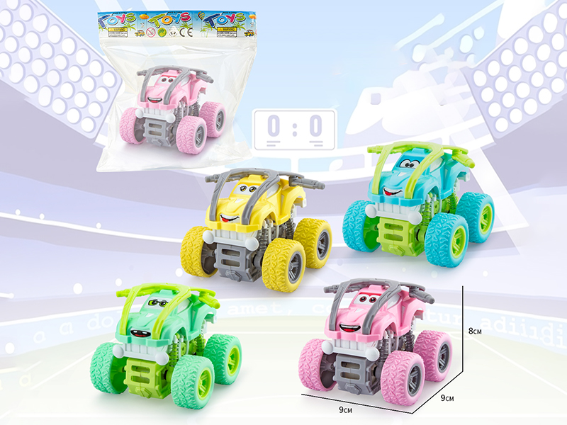 Double Friction Cartoon Stunt Car 1pcs