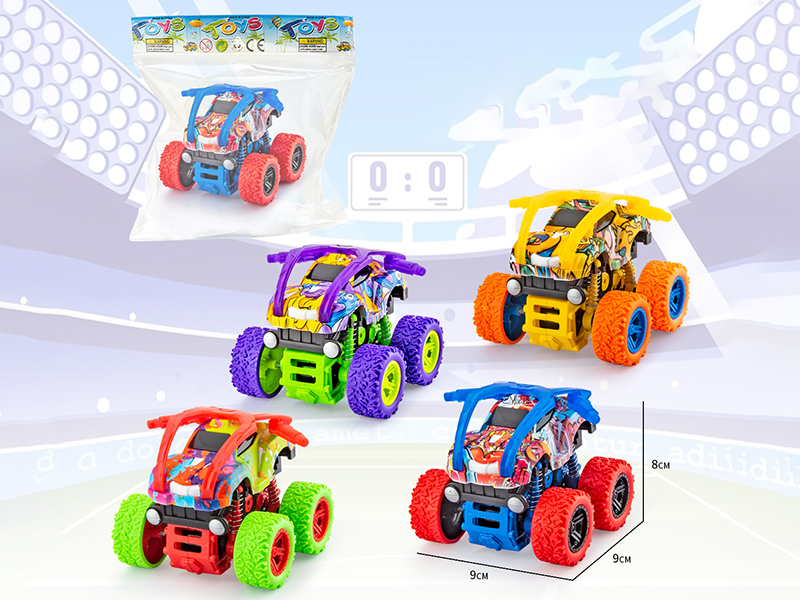 Double Friction Graffiti Stunt Car 1pcs