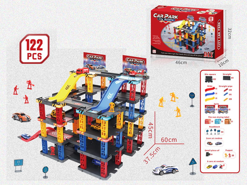 DIY Urban Building Tracks 122PCS