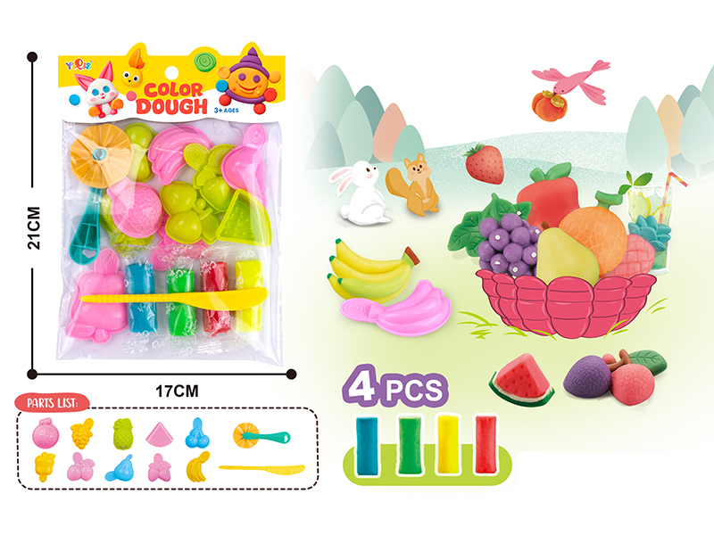 Fruit Colored Clay Set