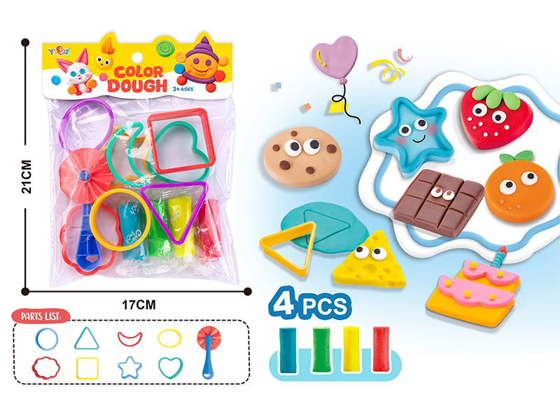 Geometric Patterns Colored Clay Set