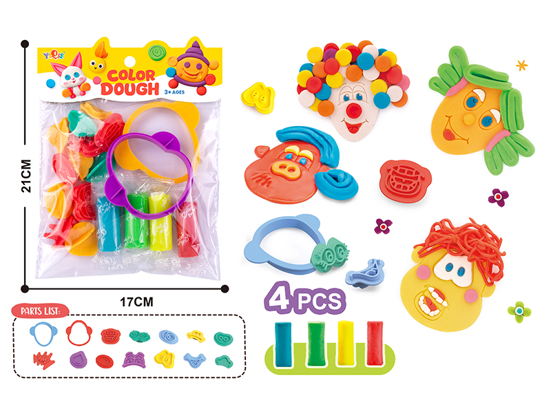 Face Colored Clay Set