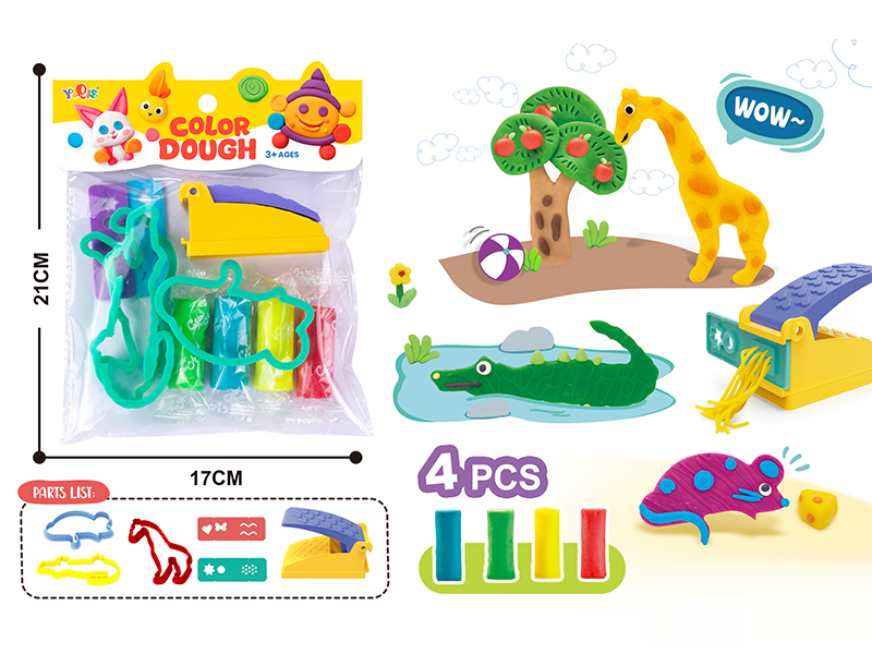 Animal Tool Colored Clay Set