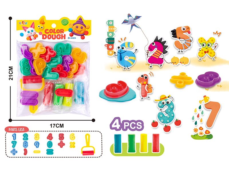 Digit Colored Clay Set