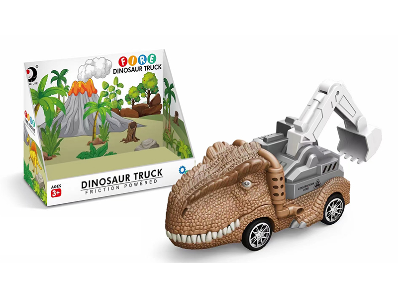 Friction Dinosaur Car Toy Set