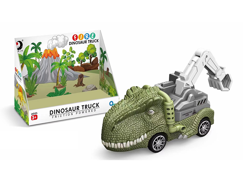 Friction Dinosaur Car Toy Set