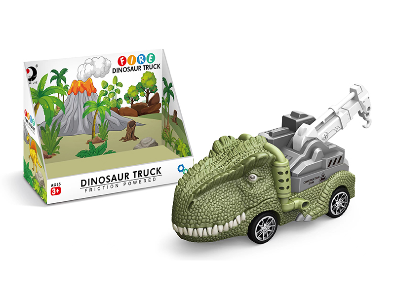 Friction Dinosaur Car Toy Set